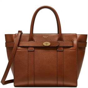 Mulberry Small Zipped Bayswater Two Tone Oak